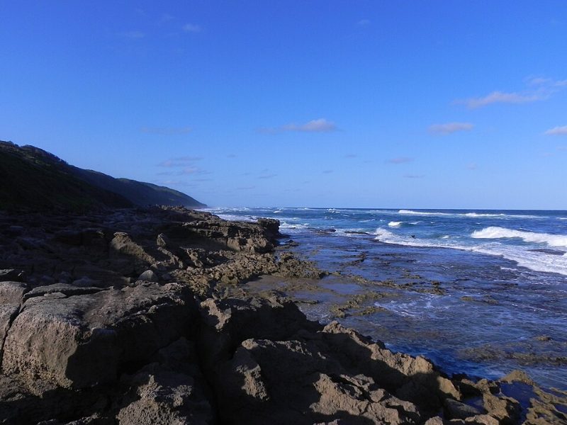 Rocks and rock pools at Mission Rocks